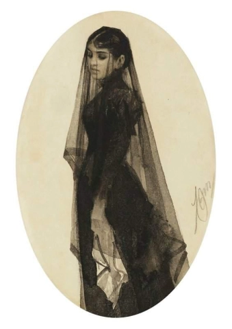 La viuda Hacia 1882-83