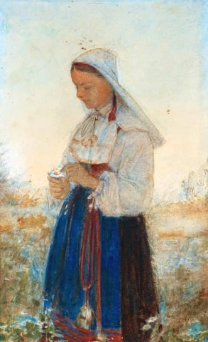 Young Woman In Orsa Costume