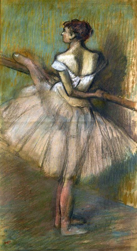 Danseuse La Barre Ca. 1900 par Edgar Degas reproduction de peinture à  l'huile à vendre
