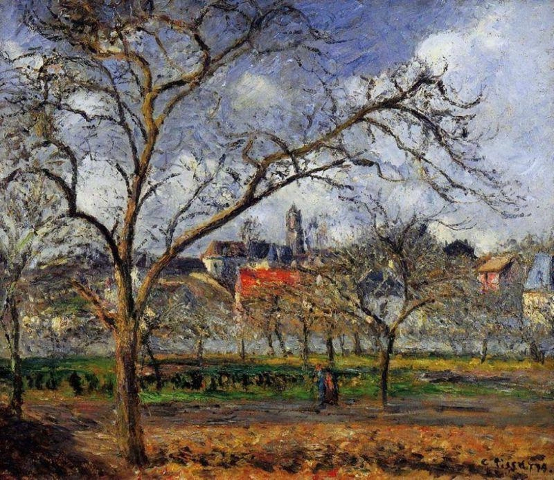 An Orchard In Pontoise In Winter 1887