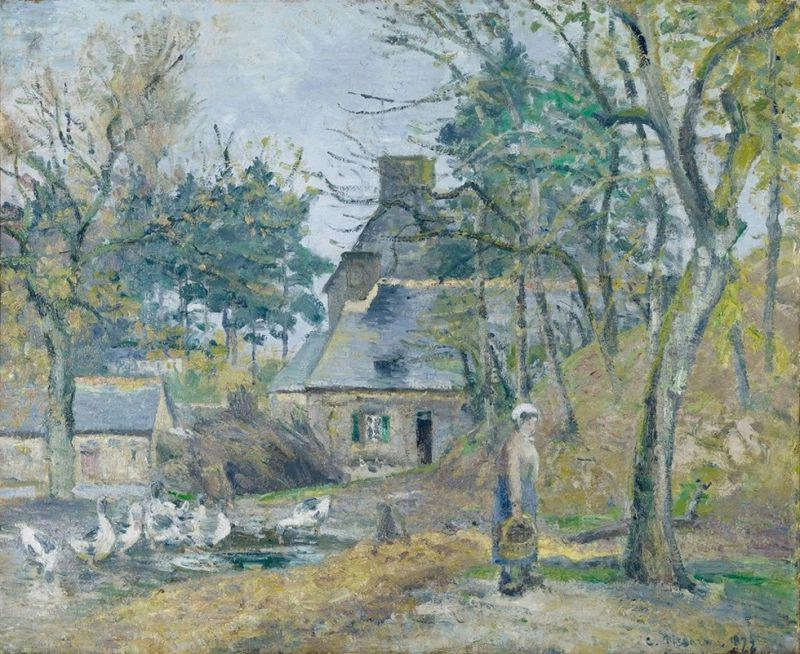 Farm at Montfoucault, 1874