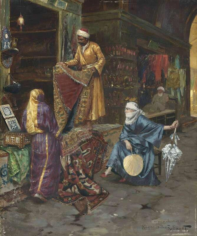 The carpet seller painting top