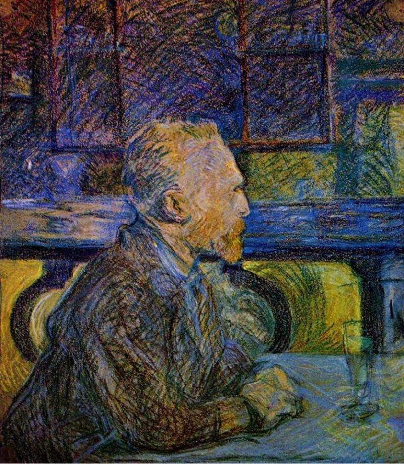 Portrait Of Vincent Van Gogh 1887 by Henri De Toulouse lautrec oil painting reproduction for sale