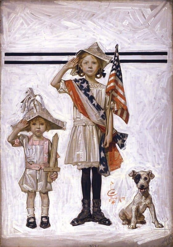 1913 年 7 月 4 日 by ジョゼフ・クリスチャン・ライエンデッカー 油絵複製販売