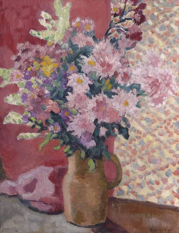 花瓶の中の花 1933 by ルイ・ヴァルタ 油絵複製販売