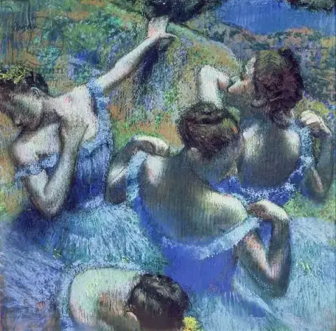 Bailarinas azules de Edgar Degas