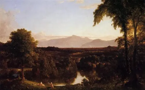 Vista de Catskill, principios de otoño