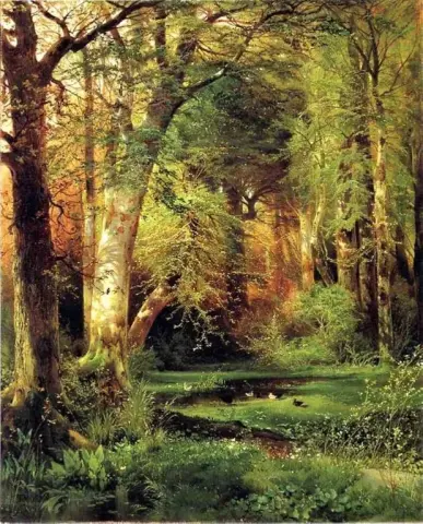 Escena del bosque 1870