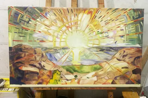 Oil painting reproduction The Sun by Edvard Munch