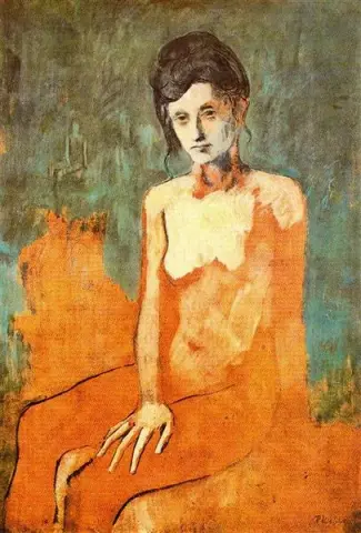 Seated female nude 1905