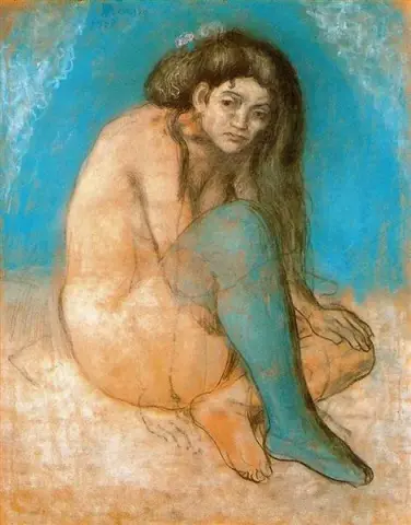 Desnudo femenino sentado