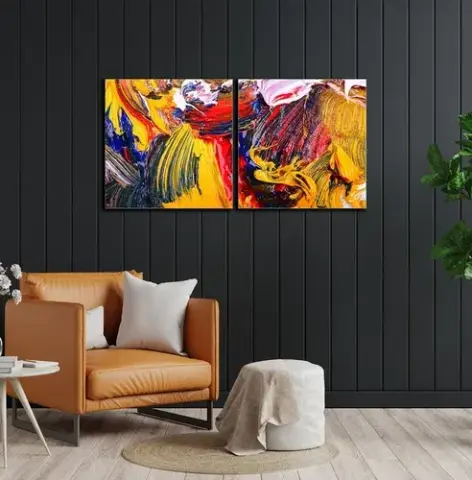 Modern Home Decor with Handmade Oil Paintings