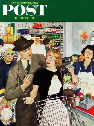 "More Money, Honey" Saturday Evening Post Cover