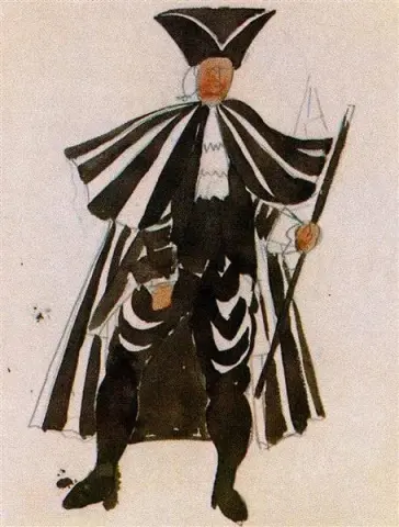 Projet de costume pour le ballet "Tricorne" 1917