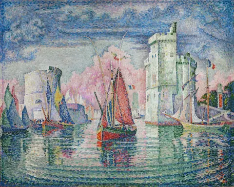 De ingang van de haven van La Rochelle 1921