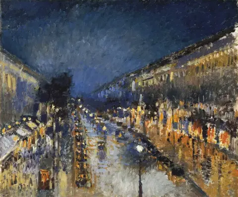 Boulevard Montmartre; Effetto notte 1897