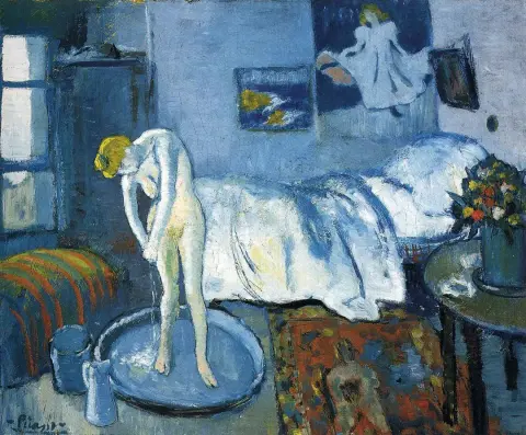 Une chambre bleue (Une baignoire)