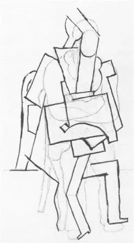 Seated man with his arms crossed