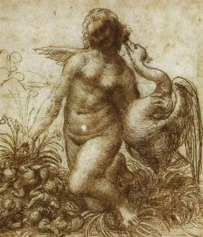 Studio per la Leda inginocchiata