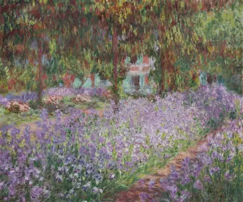 Lirios en el jardín de Monet