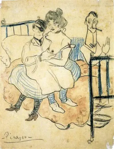 Pablo Picasso og Sebastìa Junyer-Vidal ankommer Paris 1901