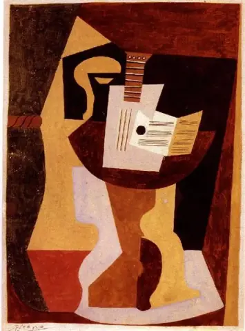 Guitare sur piédestal 1920