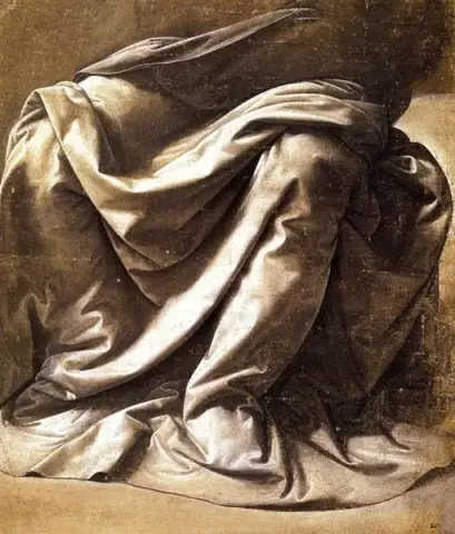 Étude de la draperie d'une figure assise