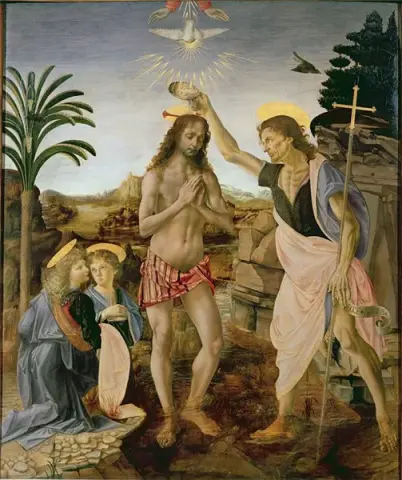 Le baptême du Christ vers 1475