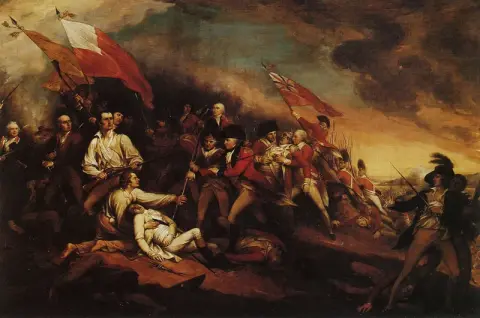 La muerte del general Warren en la batalla de Bunker Hill el 17 de junio de 1775, 1786