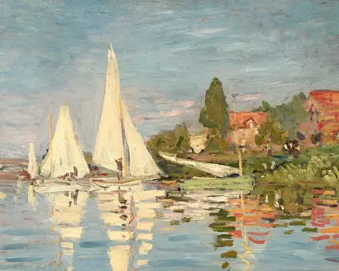 Regatta At Argenteuil Painting