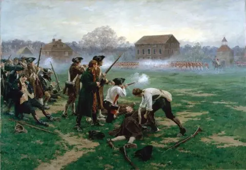 La batalla de Lexington, 19 de abril de 1775, 1910