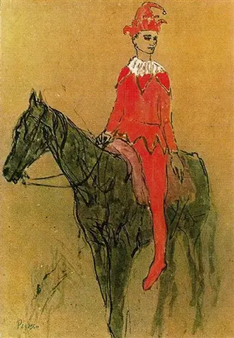 Harlequin on the horseback