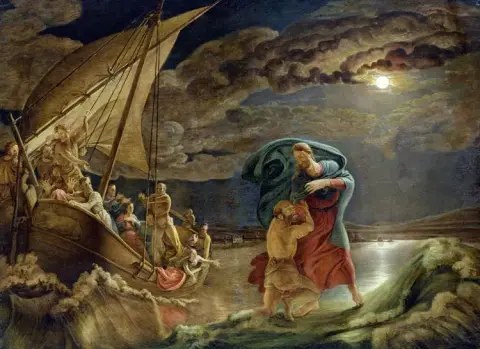 Pedro camina sobre el agua 1806