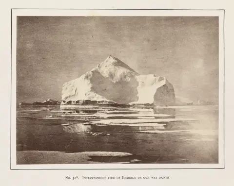 View of Greenland with Icebergs