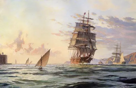 The Clipper Ship 'Flying Cloud' Entering San Francisco Bay