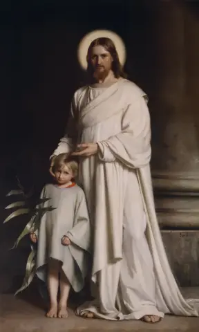 Cristo y un niño