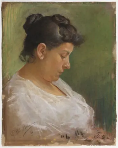 Portrait de la mère de l'artiste