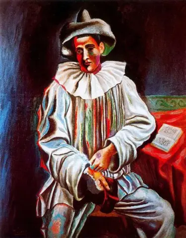 Pierrot avec un masque