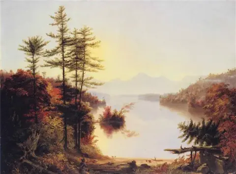 Näkymä Winnipiseogee-järvelle 1828