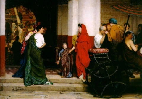 Toegang tot een Romeins theater 1866