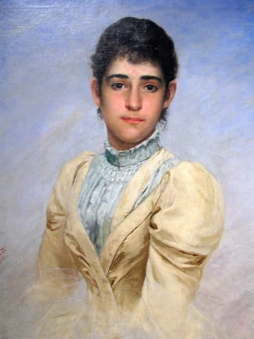 Porträtt av D. Liberal Joana Da Cunha 1892