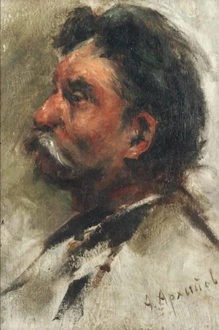 Portrett Av En Moustachioed Gentleman