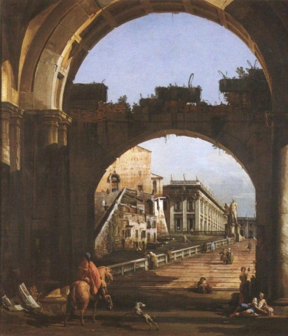 Belloto Bernardo Capriccio Mit Dem Kapitol