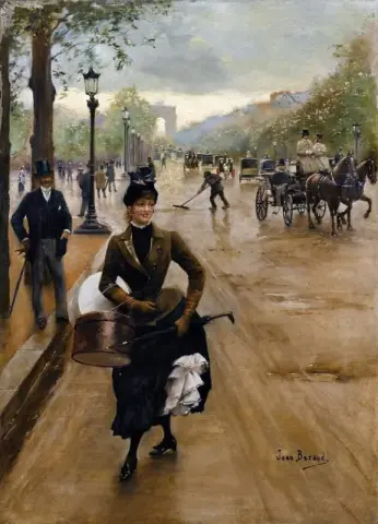 modista sugli Champs-Élysées