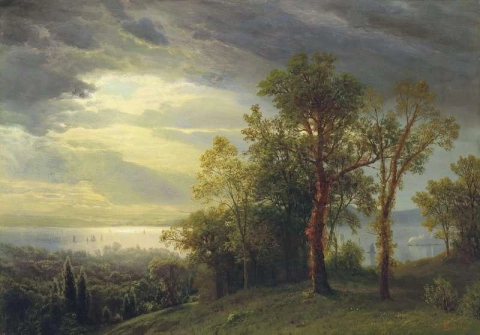 View On The Hudson 1870