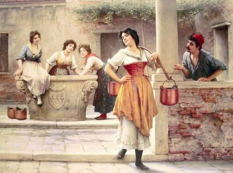 Flirtation At The Well 1902