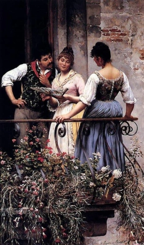 Sul balcone 1889