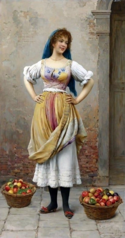 La ragazza del mercato 1900