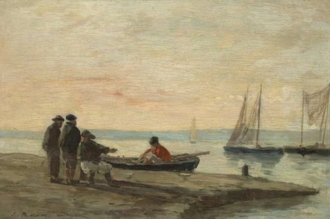 Porto intorno a Honfleur circa 1854-57