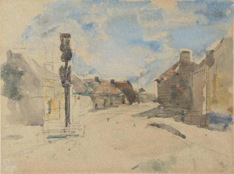 Utsikt over landsbyen ca. 1868-72